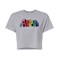Укороченная футболка Juniors&apos; Barbie Pride Barbie, серый