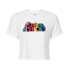 Укороченная футболка Juniors&apos; Barbie Pride Barbie, белый