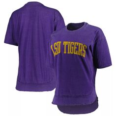 Женская футболка-пончо Pressbox фиолетового цвета LSU Tigers Arch Unbranded