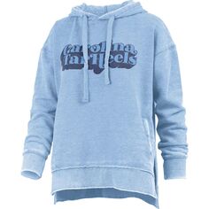 Женский винтажный пуловер с капюшоном Pressbox Carolina Blue North Carolina Tar Heels, толстовка с капюшоном из Фолклендских островов Unbranded