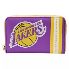 Кошелек Loungefly Los Angeles Lakers с нашивками на молнии Unbranded