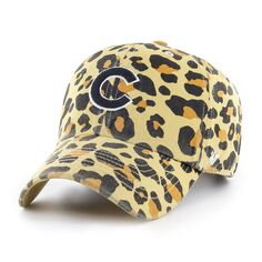 Женская регулируемая кепка Chicago Cubs &apos;47 цвета гепарда светло-коричневого цвета Unbranded
