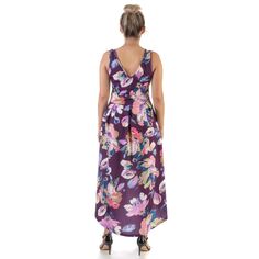 Женское платье макси с цветочным принтом 24Seven Comfort Apparel 24Seven Comfort