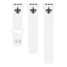 Ремешок для часов Artinian New Orleans Saints, белый