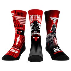 Комплект носков Rock Em Socks Chicago Bulls, красный