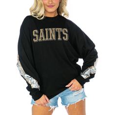 Футболка с длинным рукавом Gameday Couture New Orleans Saints, черный