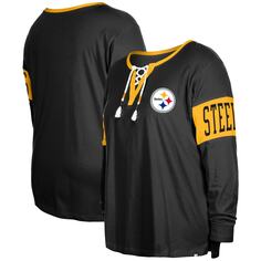 Футболка с длинным рукавом New Era Pittsburgh Steelers, черный