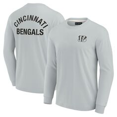 Футболка с длинным рукавом Fanatics Signature Cincinnati Bengals, серый