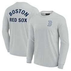 Футболка с длинным рукавом Fanatics Signature Boston Red Sox, серый