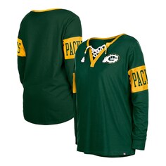 Футболка с длинным рукавом New Era Green Bay Packers, зеленый