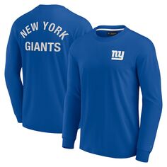 Футболка с длинным рукавом Fanatics Signature New York Giants, роял