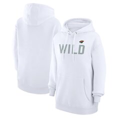 Пуловер с капюшоном G-III 4Her by Carl Banks Minnesota Wild, белый