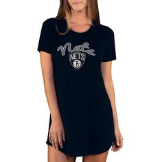 Ночная рубашка Concepts Sport Brooklyn Nets, черный