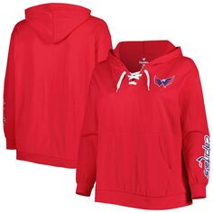 Пуловер с капюшоном Profile Washington Capitals, красный