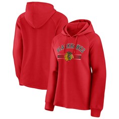 Пуловер с капюшоном Fanatics Branded Chicago Blackhawks, красный