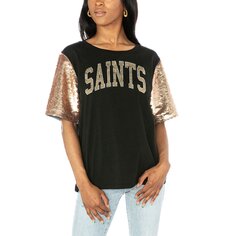 Футболка с коротким рукавом Gameday Couture New Orleans Saints, черный