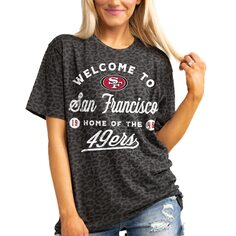 Футболка с коротким рукавом Gameday Couture San Francisco 49Ers, угольный