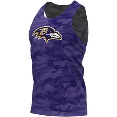 Мужская двусторонняя сетчатая майка FOCO черная/серая Baltimore Ravens