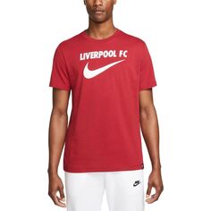 Мужская красная футболка Nike Liverpool с галочкой