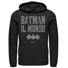 Мужская толстовка с логотипом Batman: Il Mondo Italy Icon Licensed Character