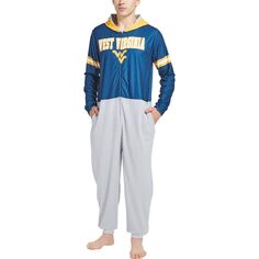 Мужское боди Concepts Sport Navy West Virginia Mountaineers Warm Up Union