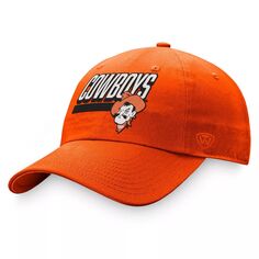 Мужская регулируемая шляпа Top of the World оранжевого цвета в стиле ковбоев штата Оклахома