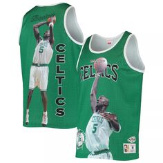 Мужская майка Mitchell &amp; Ness Kevin Garnett Kelly Green Boston Celtics Hardwood Classics Player Tank Top