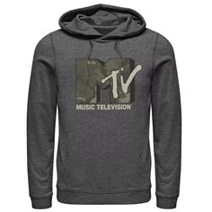 Мужская толстовка с камуфляжным логотипом MTV Music Television Licensed Character