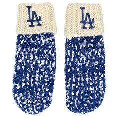 Кремовые варежки FOCO Royal Los Angeles Dodgers Confetti