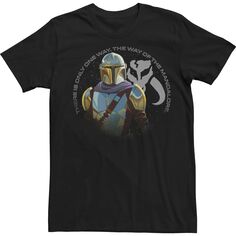 Мужская футболка с плакатом Star Wars The Mandalorian The Mandalore Way