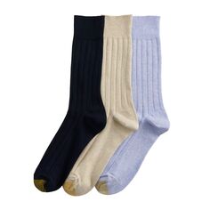 Набор из 3 мужских классических носков GOLDTOE Hampton Pima