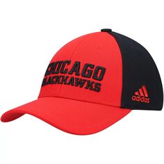 Мужская регулируемая кепка adidas Red Chicago Blackhawks Locker Room