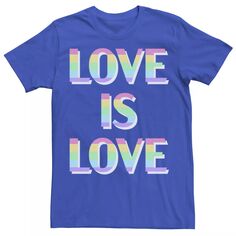 Мужская футболка с надписью Love Pride Licensed Character