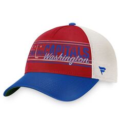 Мужская кепка Fanatics фирменного красного цвета/Royal Washington Capitals True Classic Retro Trucker Snapback Hat
