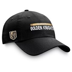 Мужская регулируемая шапка Fanatics Black Vegas Golden Knights Authentic Pro Rink