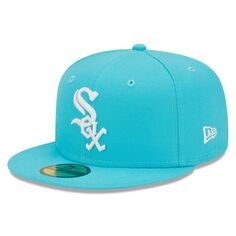 Мужская кепка с логотипом New Era Blue Chicago White Sox Vice Highlighter 59FIFTY