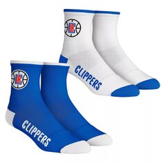 Мужские носки Rock Em LA Clippers Core Team, комплект из 2 носков длиной четверть длины