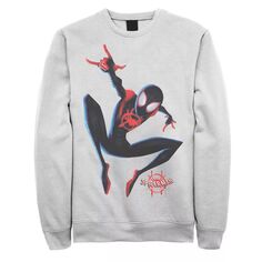 Мужской флисовый пуловер с рисунком Marvel Spider-Man Spiderverse Miles Morales
