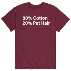 Мужская футболка Percent 20 Percent из шерсти домашних животных Licensed Character