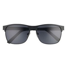 Мужские черные поляризационные матовые прорезиненные солнцезащитные очки Dockers