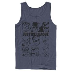 Мужской постер с групповым снимком Лиги справедливости из комиксов DC, майка DC Comics