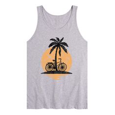 Мужская майка с рисунком Sunset Palm Tree Bike Licensed Character