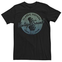 Мужская классическая гитара, винтажная звуковая футболка Generic
