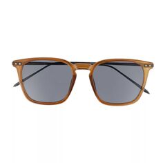 Мужские квадратные комбинированные солнцезащитные очки Dockers 50 мм коричневого цвета