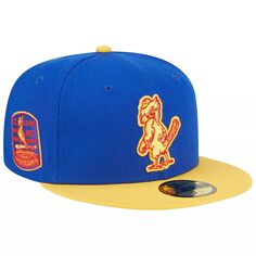 Мужская приталенная шляпа New Era Royal/желтая St. Louis Cardinals Empire 59FIFTY