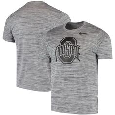 Мужская серая футболка Nike Ohio State Buckeyes Tonal Velocity Legend