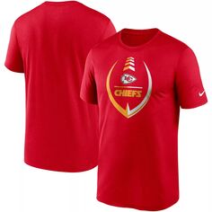Мужская красная футболка Nike Kansas City Chiefs Icon Legend Performance
