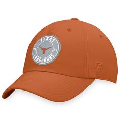 Мужская регулируемая шляпа Top of the World Texas Orange Texas Longhorns Region
