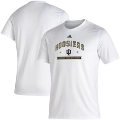 Мужская футболка adidas White Indiana Hoosiers Military Appreciation Salute To Service Creator
