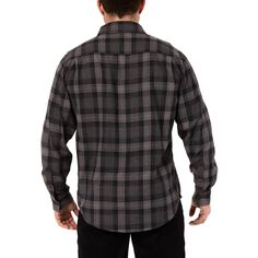 Мужская рабочая одежда Smith&apos;s, фланелевая рубашка на пуговицах в клетку с двумя карманами обычного кроя Smith&apos;s Workwear